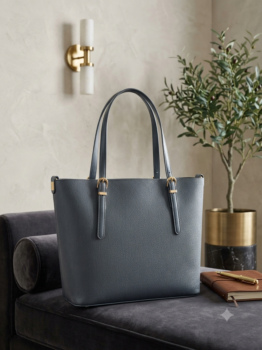 Signature Saffiano Structured Tote Bag