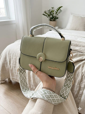 The Sage Mosaic Guitar-Strap Crossbody Bag