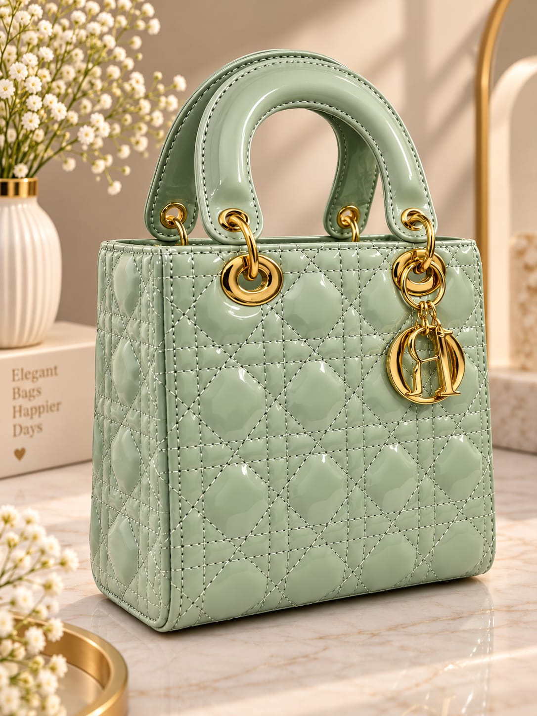 Sage Luxe Hand Bag